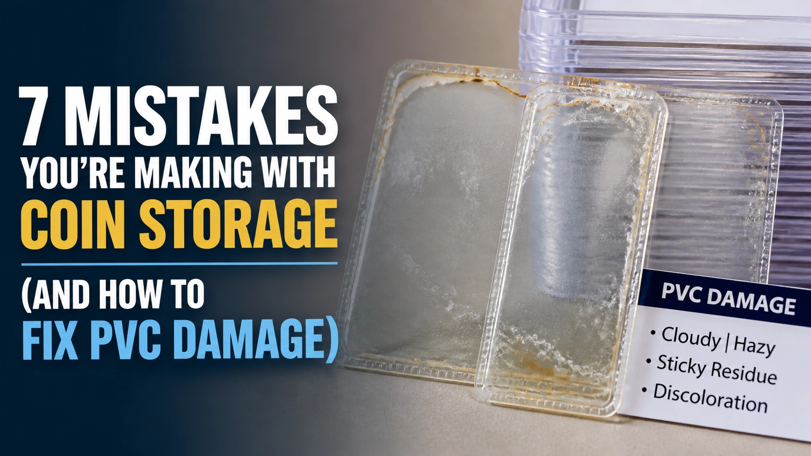7 Mistakes You’re Making with Coin Storage (and How to Fix PVC Damage)